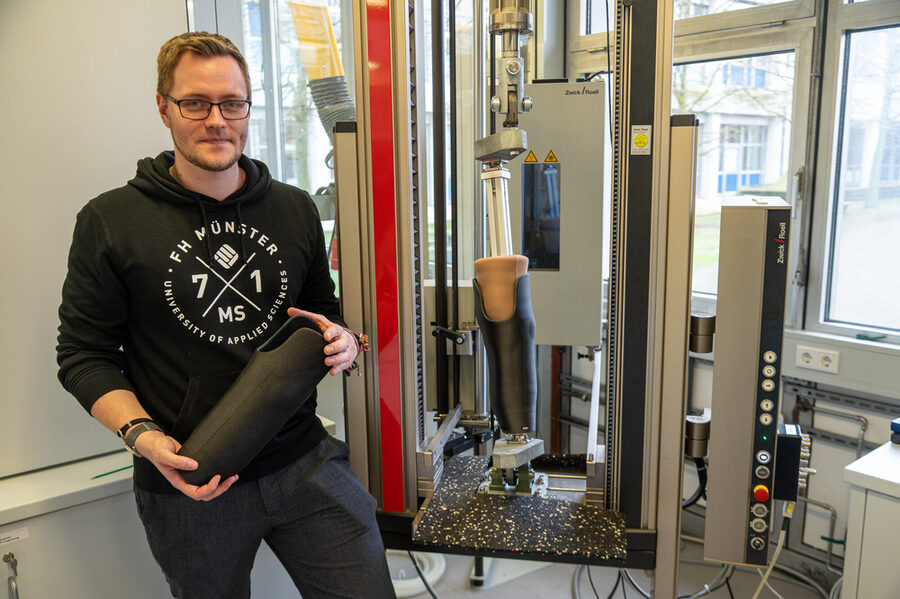 3D-Druck eines Prothesenschafts an der FH Münster